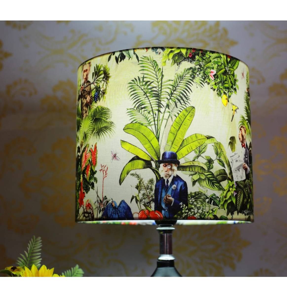 Dr. Monkey Drum Printed Lampshade
